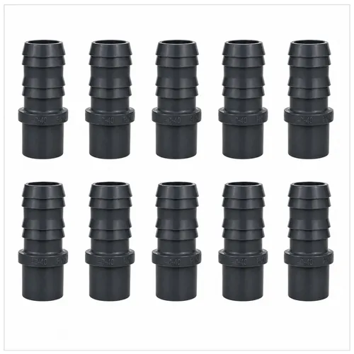 HAF 10x PVC Druckschlauchtülle 40mm | Robuste Schlauchtülle für Pool und Teich - 10 Stück PVC Druckschlauchtüllen 40mm für zuverlässige Verbindungen zwischen PVC Rohren und Schläuchen. Ideal für den professionellen Einsatz, langlebig und chemisch beständig.