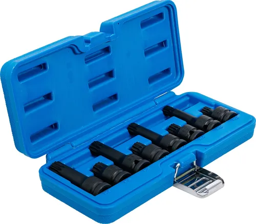 BGS Kraft-Bit-Einsatz-Satz (M5 - M6 - M8 - M9 - M10 - M12 - M14 - M16 - M18) - Bitsatz für präzises Bohren, umfasst 9 verschiedene Größen für vielseitige Anwendungen in Werkstatt und Heimwerkerprojekten.