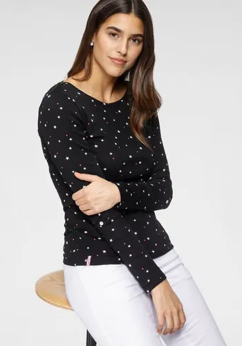 Damen Langarmshirt KANGAROOS, schwarz gemustert von KangaROOS