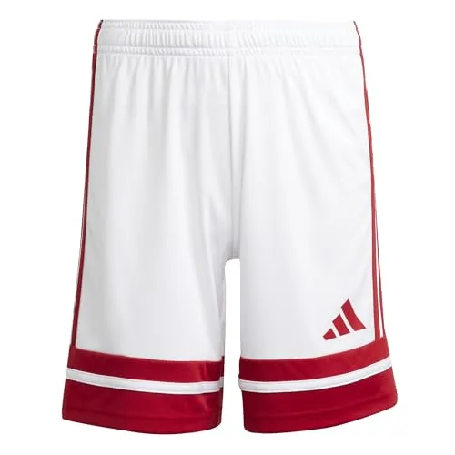 adidas Unisex Kids SQUADRA25 Short Kids, White/Team Power red 2, 5-6 Years