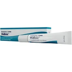 Vidisic 10 G - Tränenersatzmittel - Arzneimittel zur Linderung von trockenem Auge, enthält den Wirkstoff Carbomer und bietet schnelle Erleichterung bei gestörter Tränenproduktion.