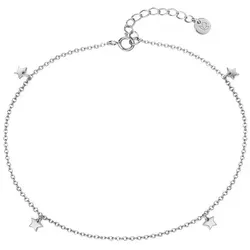 GLANZSTÜCKE MÜNCHEN Damen Fusskette 925/- Sterling Silber in silber von Glanzstücke München