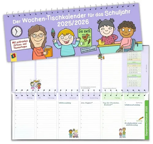 Anja Boretzki | Der Wochen-Tischkalender für das Schuljahr 2025/2026 | Kalender