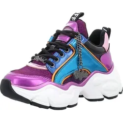 Buffalo Binary Glam Sneaker Mehrfarbig - Vegane Sneaker für Frauen in purble blue metallic – stylisch, bequem und nachhaltig. Ideal für den lässigen Look im Alltag.