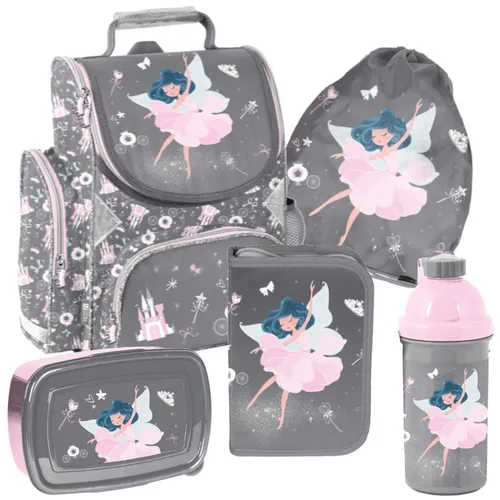 Schultasche 5-teiliges Schulset Ballerina PP24BA PASO