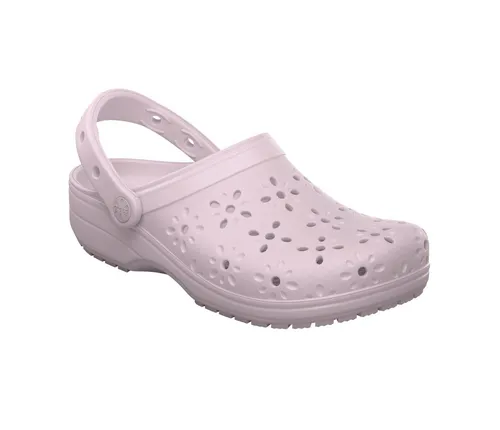Crocs Classic Floral Cut Out Clog - Clogs mit floralem Design und Lüftungsöffnungen für optimale Atmungsaktivität, ideal für warme Sommertage.