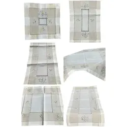 Westernlifestyle Tischdecke Tischläufer Mitteldecke gestickt Lavendel 40x90