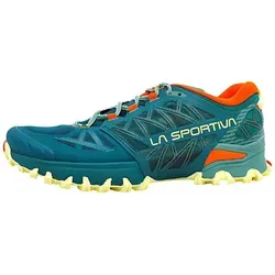 La Sportiva Bushido III Trailrunning-Schuhe Blau EU 42 - Wanderschuhe mit atmungsaktivem Mesh-Obermaterial und neuem Impact Brake System für optimalen Grip und Komfort auf jedem Trail. Ideal für Trailrunner und Wanderer.