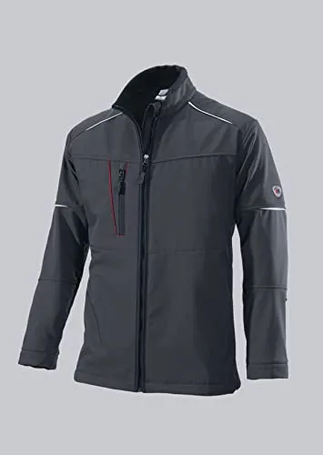BP® Softshelljacke für Herren 1868 572 - anthrazit, Größe 3XL - Funktionsjacke 1868 572, wasserabweisend und winddicht, ideal für kalte, nasse Umgebungen. ÖKO-TEX® Standard 100 zertifiziert, perfekt für aktive Herren.