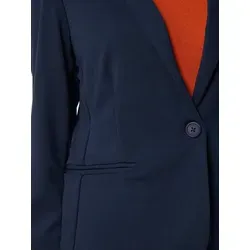 b.young Kurzblazer Rizetta - Urbaner Stil in Dunkelblau Größe 46 - Business-Mode mit figurbetonter Passform, aus recycelten Materialien für nachhaltigen Stil und Pflegeleichtigkeit.