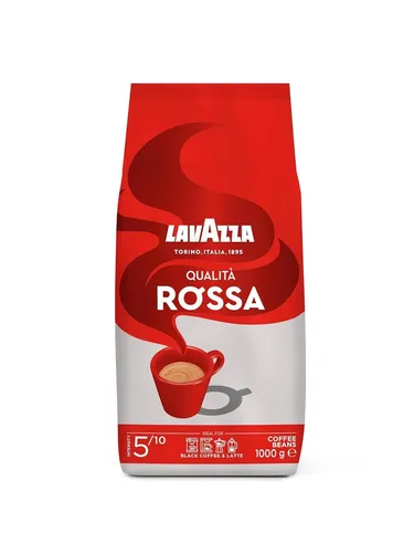 Lavazza Qualita Rossa Kawa Ziarnista 1 kg - Kaffee aus Italien mit mittlerer Röstung, ideal für Espresso-Liebhaber. Genießen Sie den vollmundigen Geschmack von Kaffee und Schokolade.