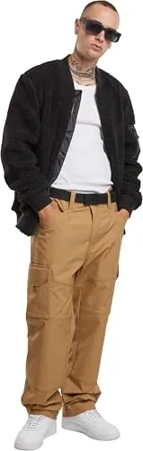 Brandit MA1 Sherpa Jacket - Schwarze Teddyfleece Bomberjacke in Größe L - Funktionsjacken mit warmem Teddyfleece, ideal für kalte Tage. Praktische Taschen und elastische Bündchen für optimalen Tragekomfort.