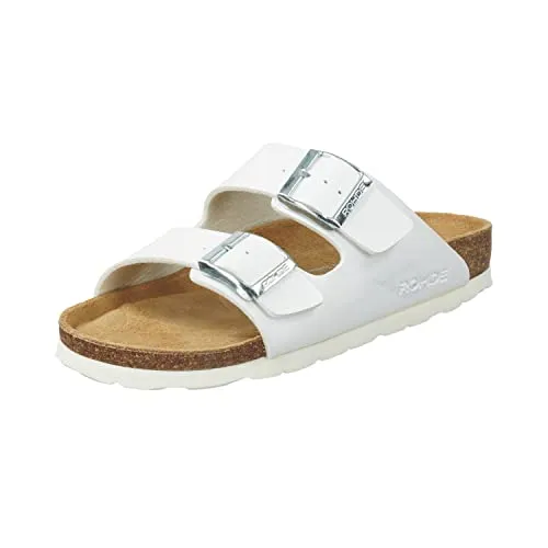 Rohde ALBA 5631-00 Keilpantolette Weiß - Wanderschuhe in Größe 41 EU, casual Stil mit schnallenverschlus und rundem Schuhspitz, ideal für entspannte Wanderungen und Freizeitaktivitäten.
