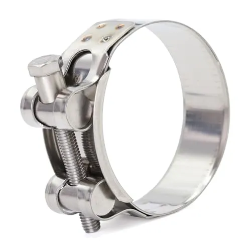 FamlTol 4 Stück Gelenkbolzenschelle Edelstahl Schlauchschellen Starke Schlauchklemme Spannbereich 48-51mm, Bandbreite 22mm