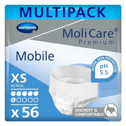 MoliCare Premium Mobile Einweghose Gr. XS – Diskrete Inkontinenzlösung für Frauen und Männer