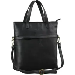 Benthill Leder Shopper Damen | Vintage Umhängetasche aus echtem Rindsleder - Damen-Schultertaschen, aus hochwertigem naturbelassenem Rindsleder, robust und elegant im Vintage-Look – das perfekte Platzwunder für jeden Tag.