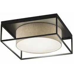 FISCHER & HONSEL Deckenleuchte Carre, schwarz von Fischer & Honsel