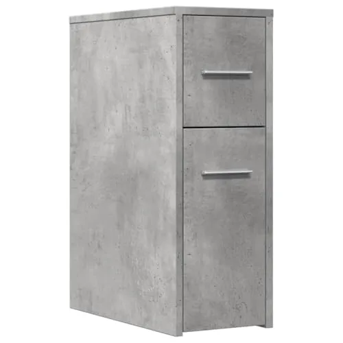 vidaXL Badschrank Schmal mit Rollen