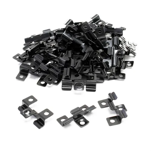 Wiltec 50x Edelstahl Clips 7mm Terrassendielen Montage, Für 7mm Seitennut, Befestigungsklammer Aus Edelstahl
