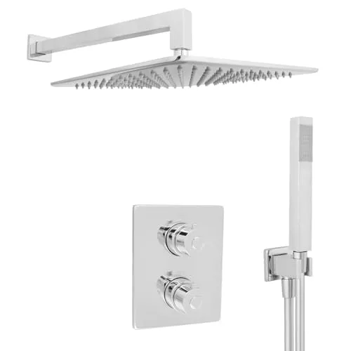 Welfenstein Thermostat Unterputz Set T-30HC7P Regendusche 30x30cm