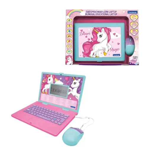 Lexibook Einhorn Lernlaptop mit 164 Aktivitäten