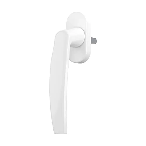 MS Beschläge ® Alu Fenstergriff Fenster Aluminium Griff Weiß RAL 9016 Rasterolive 35mm Stift