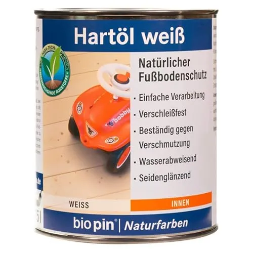 biopin Natur Hartöl 0,75 L, weiß, 02011