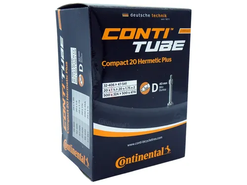 Fahrrad-Schlauch Continental 20 Zoll 35-406/47-406 Dunlop-Ventil 40mm Hermetic P