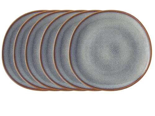 Villeroy & Boch like. by Lave Beige Frühstücksteller 6er Set, 23 cm - Elegante Dessertteller im skandinavischen Design aus hochwertigem Steingut, ideal für Frühstück und Brunch, spülmaschinenfest und perfekt als Geschenk.