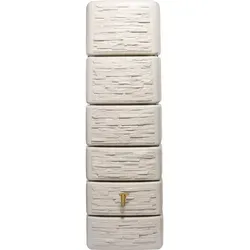 Produktbild 4rain Regentonne SLIM STONE DECOR Wandtank 330 L, sandbeige