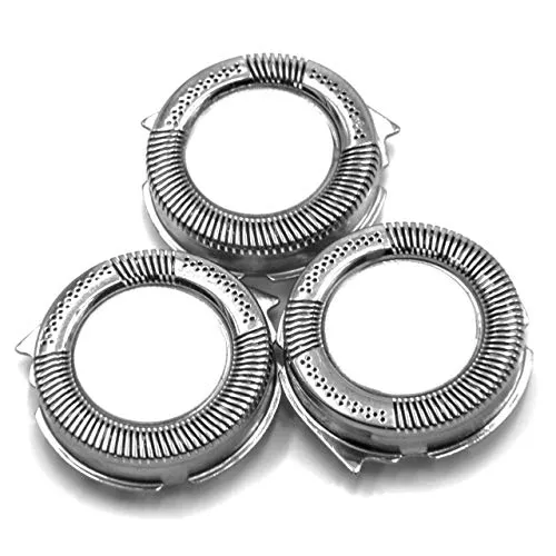 vhbw 3x Ersatz-Scherköpfe kompatibel mit Philips S1300/04, S1310, S1310/04, S1320, S1320/04, S1332, S1333, S1510, S1520, S1560 Elektrorasierer, Silber