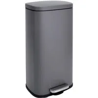 SVITA TQ30 Mülleimer grau 30L - Robuster Treteimer mit Softclose Deckel - Haushaltszubehör: Der SVITA TQ30 Mülleimer bietet mit 30L Fassungsvermögen und Soft-Close Deckel eine geräuschlose Handhabung. Ideal für Küche, Büro und mehr!