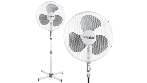 Wentylator podłogowy GreenBlue GB560 - Wecker: Effizienter Standventilator für frische Luft und angenehmes Raumklima, ideal für heiße Sommertage.