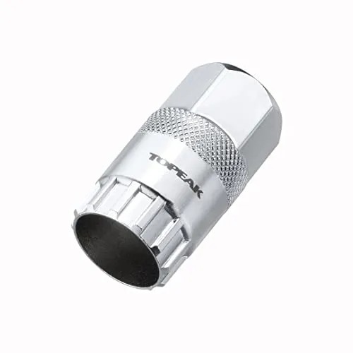 Topeak Werkzeugaufsatz Freewheel Remover aus Stahl in der Farbe Silber, Maße: 2,4cm x 2,4cm x 4,4cm, 15410028