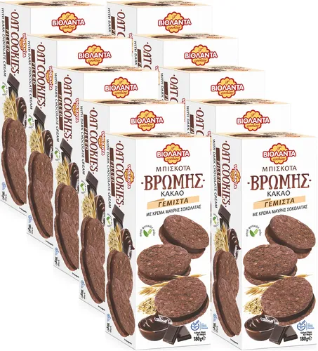 Cookies Doppelkekse gefüllte Kakao-Hafer-Kekse m. dunkler Schokolade-Creme 1800g