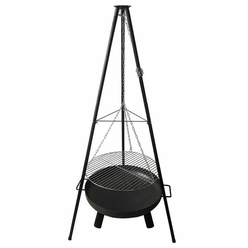 Multi-Feuerstellen-Set Oslo - 65x180 cm, multifunktional für Grillen, Kochen und gemütliche Abende im Freien