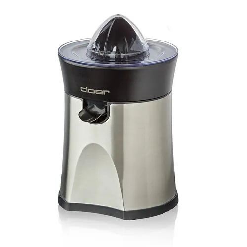 Cloer 6815 Zitruspresse - 2-in-1 Elektrische Saftpresse - Entsafter für kleine und große Zitrusfrüchte mit Tropf-Stopp und automatischer Abschaltung. Rutschfest und spülmaschinenfest für einfache Reinigung und sicheren Stand.