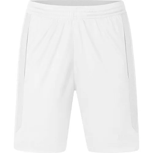 JAKO Trainingshose Short Power - Damen kurz in Weiß, Größe 36 - Badmintonbekleidung Damen mit elastischem Bund und Kordelzug für perfekten Halt, Keep Dry Funktion sorgt für schnellen Feuchtigkeitstransport und schützt vor Auskühlung.