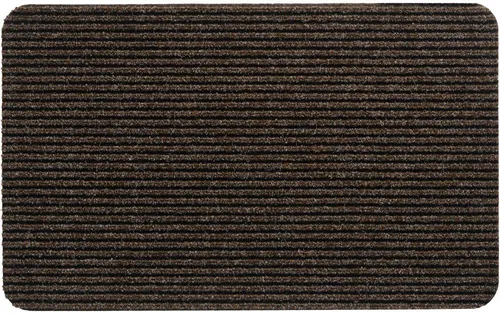 matches21 HOME & HOBBY Fußmatte Nadelfilz Fussabtreter Braun als 40x60 cm Türmatte, rechteckig, Höhe: 5 mm, Rutschfeste Rips-Matte als reinigungsstarke innen Sauberlaufmatte