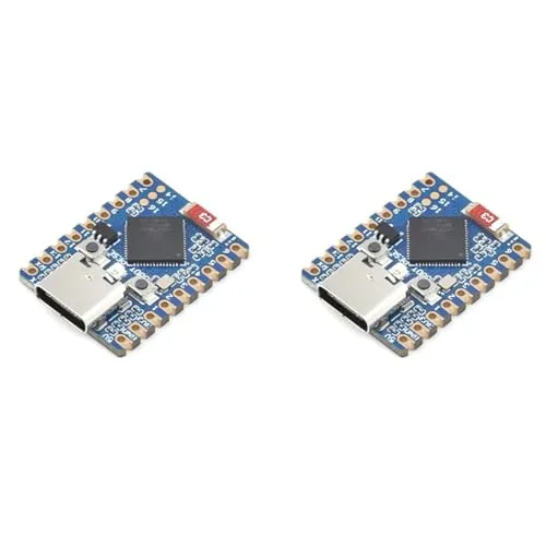 Rastapulz 2X ESP32 S3 Zero Wi-Fi BT 5.0 Mini-Entwicklungsboard, Vereinfachtes Prototyping für Eingebettete Projekte 896C (Ohne Lötstellen)