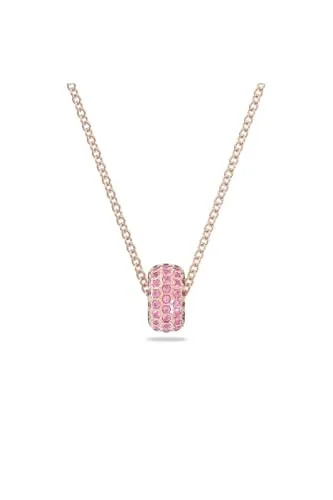 Swarovski Kette mit Anhänger Stone - Elegante Halskette mit Roségold-Legierung und schimmerndem Pavé in sanftem Rosa, perfekt für jeden Anlass. Ideal für stilvolle Akzente in Ihrer Schmuckkollektion.