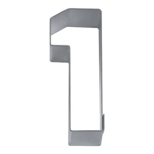 Staedter Haus Cookie Cutter edelstahl 6,5 cm, silber, Nummer 1