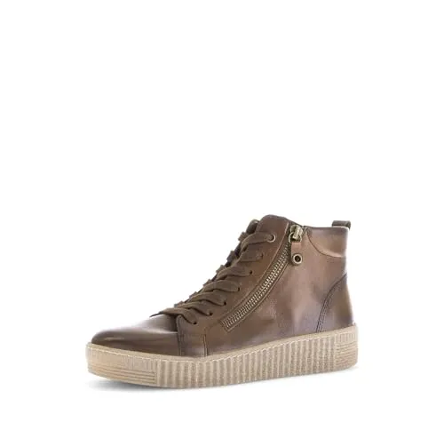 Gabor Damen Chelsea Boots - Best Fitting Stiefeletten - Wanderschuhe in flacher Form mit hochwertigem Lack-Obermaterial und komfortablem Microfutter für den perfekten Sitz und hohen Tragekomfort.