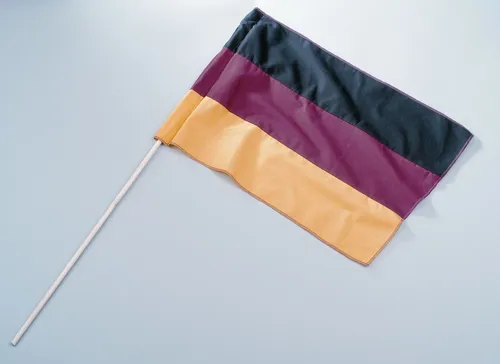 Deutschland-Fahne, ca.30 x 45 cm m. Stab