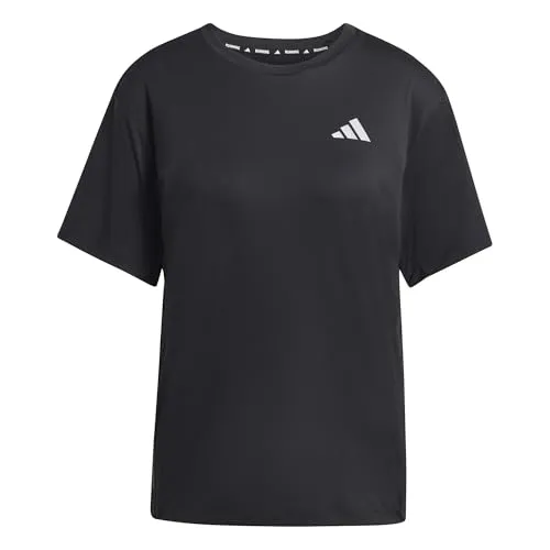 adidas Performance Laufshirt Run Ess Tee W schwarz XS (30/32) - Sportliches Laufshirt für Damen in Schwarz, aus atmungsaktivem Material mit climacool® Technologie. Ideal für komfortable Trainingseinheiten und Maschinenwäsche geeignet.