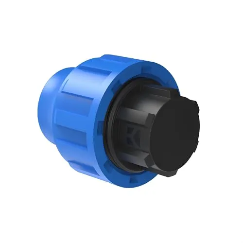 Kirchhoff Fitting Endstück Kunststoff 32 mm für HDPE Rohr 3 Stück im Set Verschiedene Größen DVGW geprüft Trinkwasserqualität Made in EU, Schwarz, 984846717