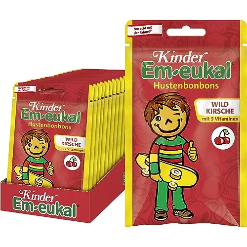 Kinder Em-eukal Hustenbonbons, 15er Pack (15 x 75 g Packung)