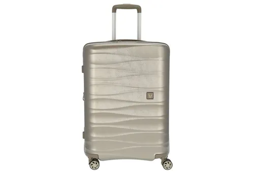 Roncato Stellar 4-Rollen Trolley 64 cm - Silber, erweiterbar auf 81 Liter mit sicherem TSA-Schloss und modernem Design