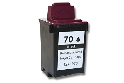 vhbw Tintenpatrone Schwarz kompatibel mit Lexmark Optra Color X83, X84, X85, Z11, Z31, Z42, Z43, Z45, Z51, Z52 Drucker (wiederaufgefüllt, 30ml)