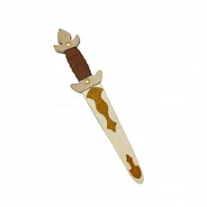 holzspielerei Dolch - mit Holzhülle hell 279391